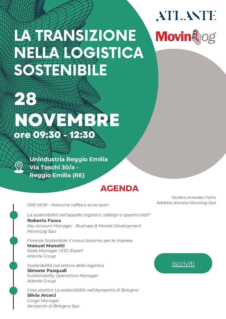 La Transizione nella Logistica Sostenibile: Evento del 28 Novembre